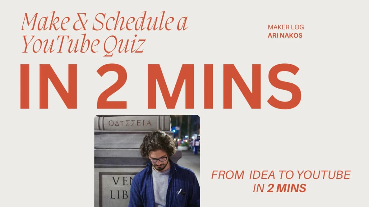 Schedule YouTube Short Quizzes